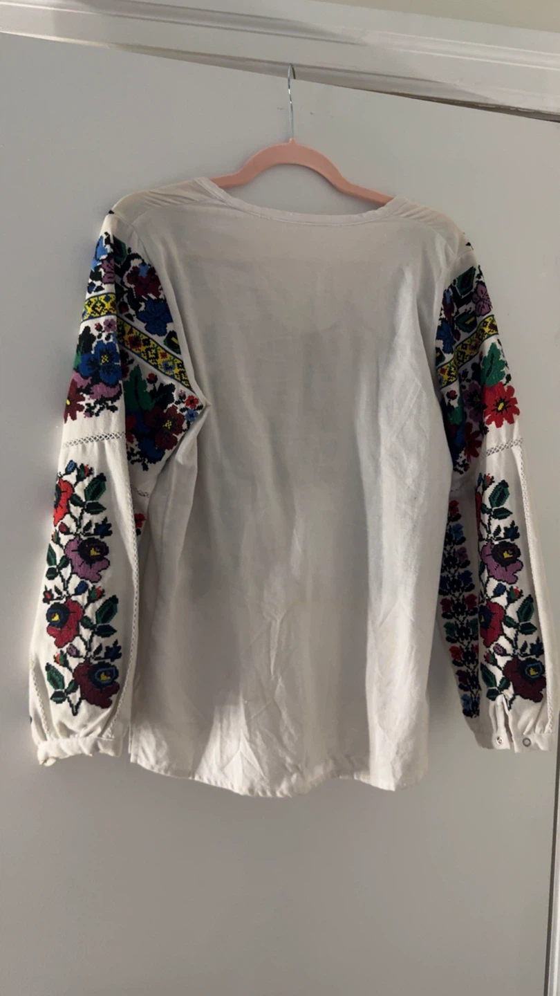 Ukrainian Vyshyvanka Embroidered Traditional Blouse - photo 2