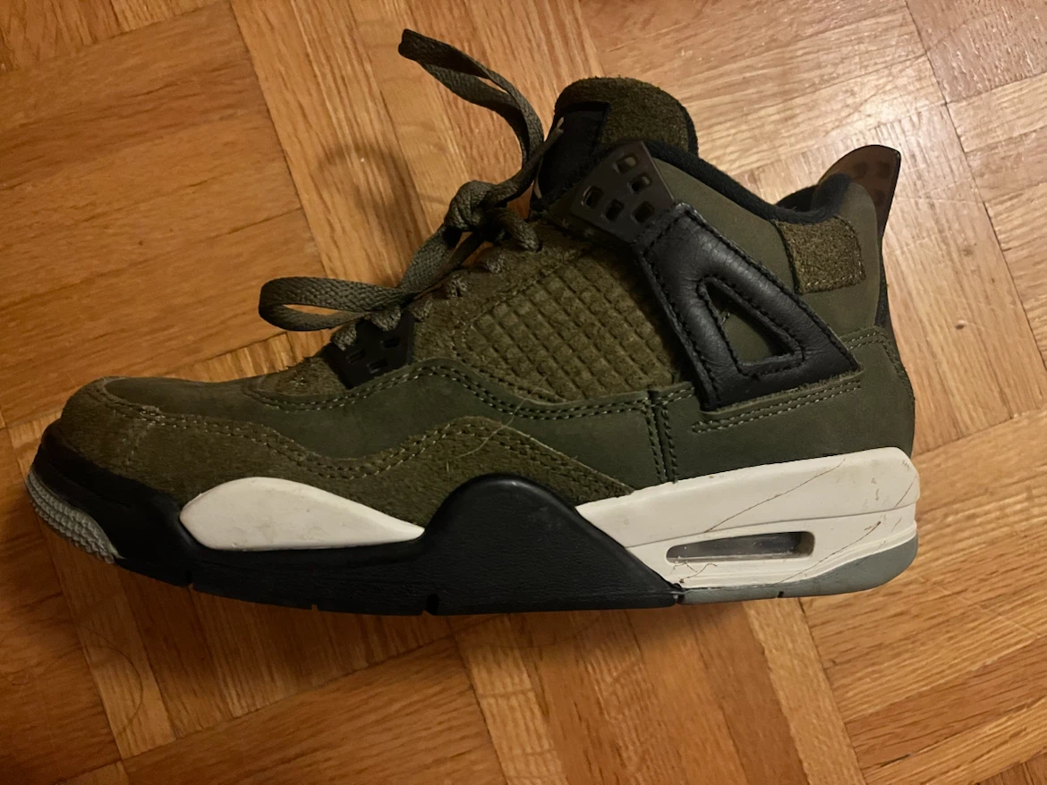Jordan 4 Retro Olive Craft Size 5.5Y - photo 2