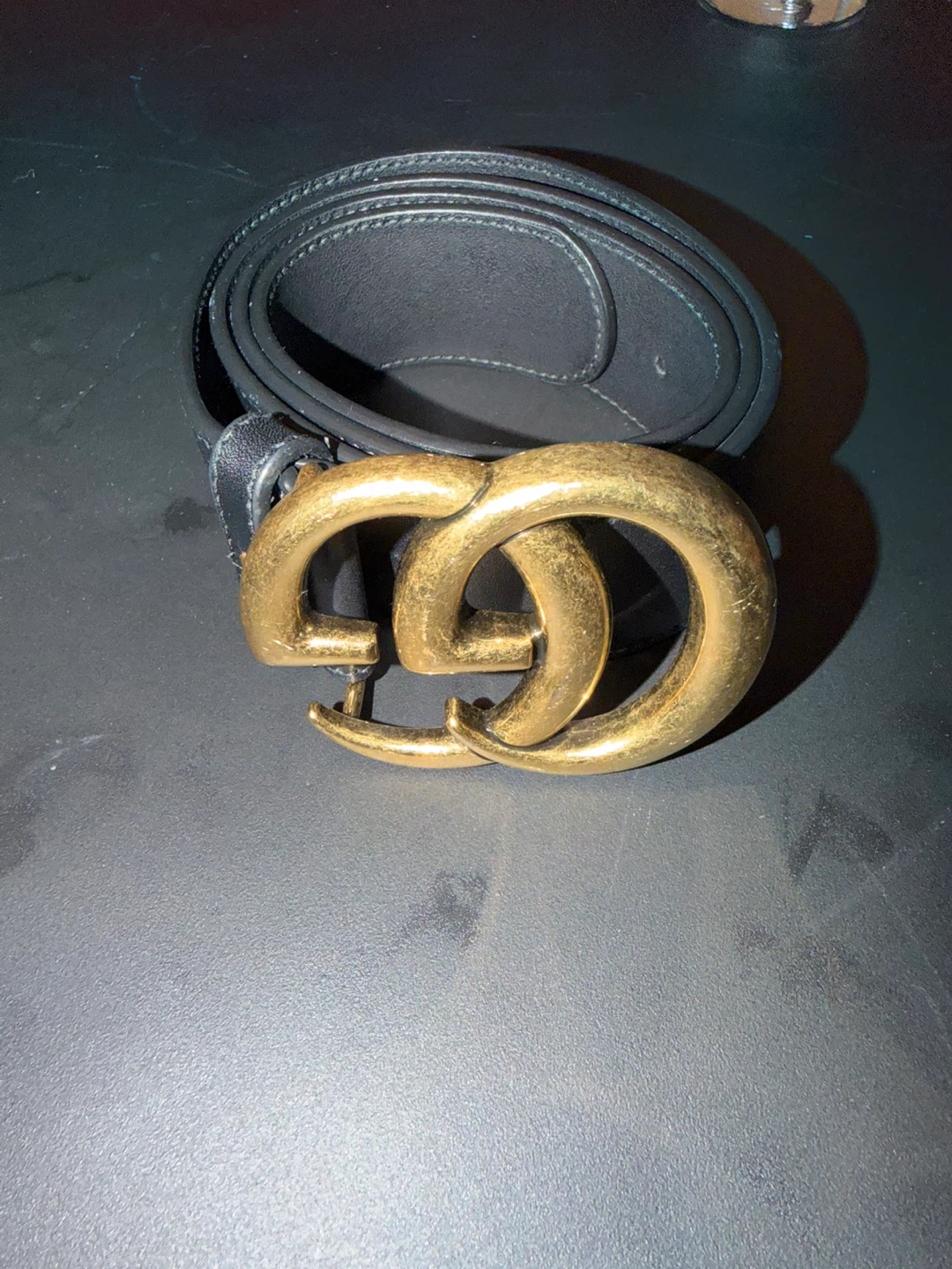 Gucci GG Marmont Black Leather Belt - photo 2