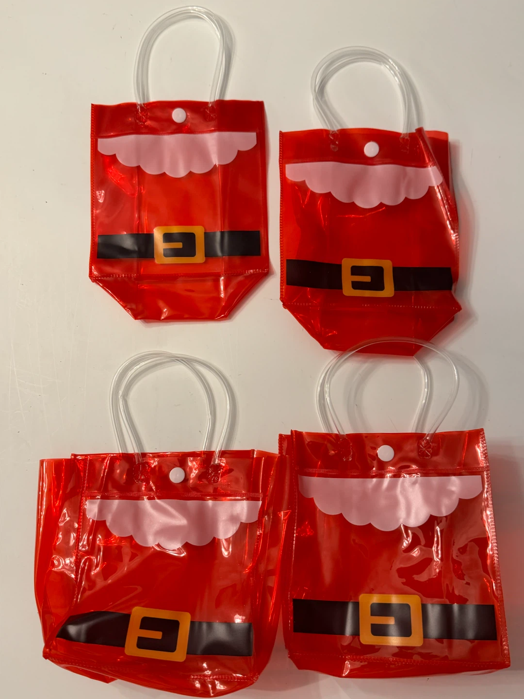 Set of 4 Red Santa Gift Bags - photo 3