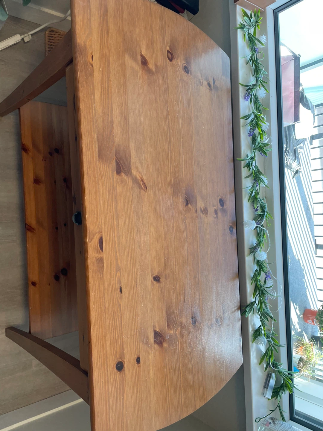 Solid wood console table - photo 3