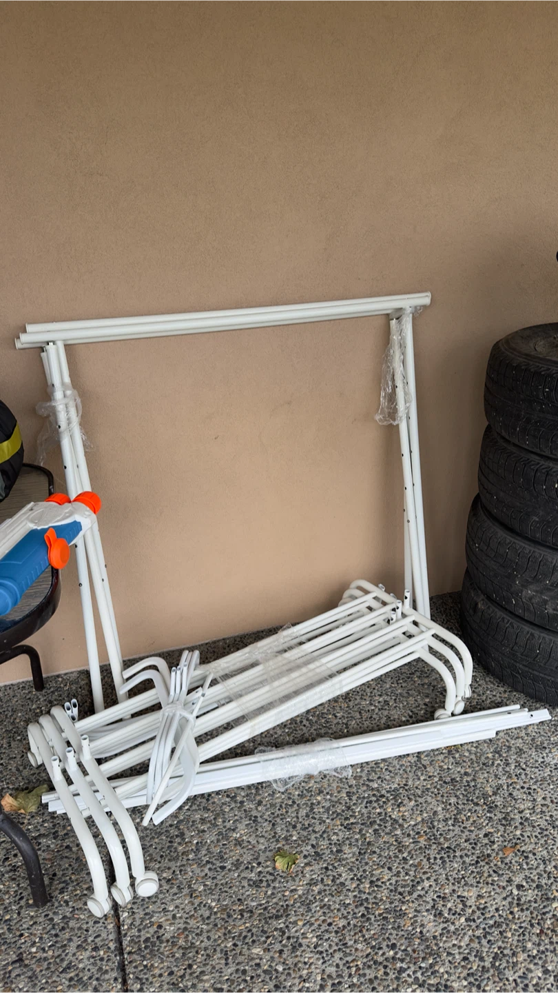 IKEA RIGGA Clothes Rack - White - photo 3