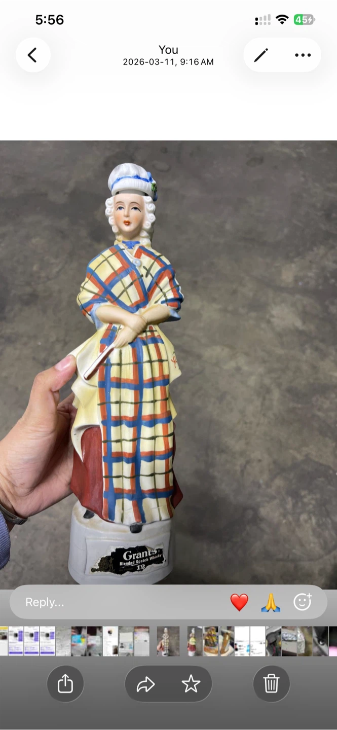 Antique Grants12YearOld Blended Scotch Whisky Figurine Decanter
