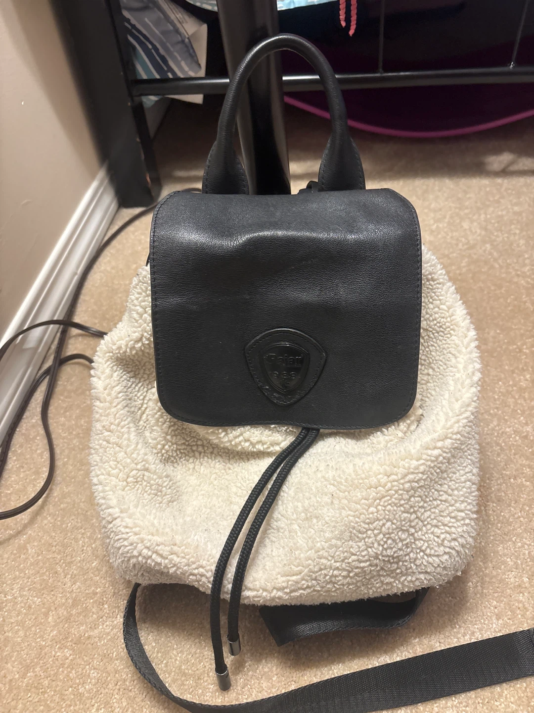 Pajar 1963 Black and White Sherpa Backpack - photo 2