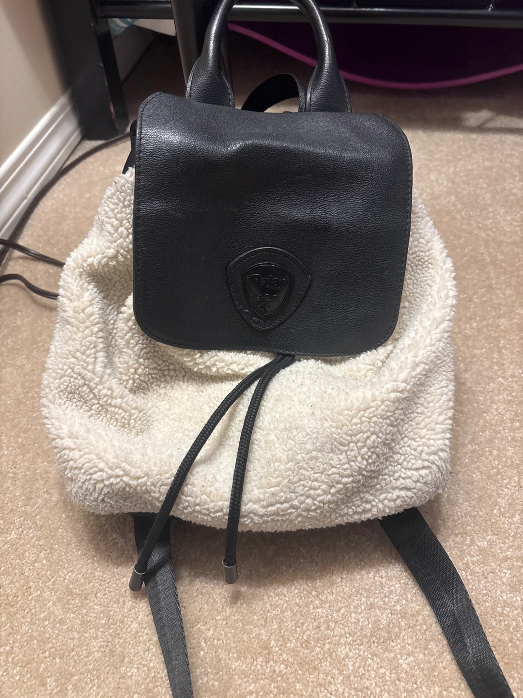 Pajar 1963 Black and White Sherpa Backpack - photo 5