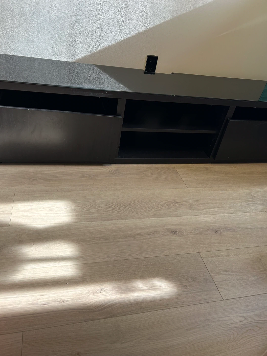 Black TV Media Console - photo 2