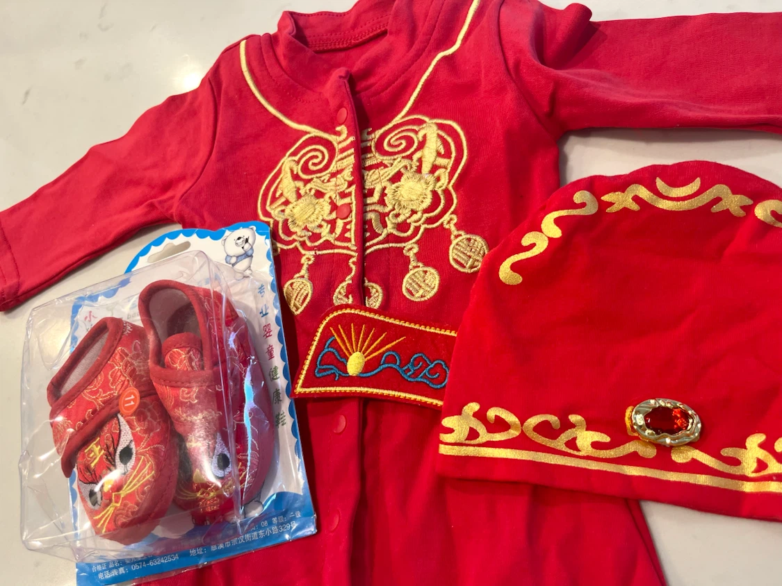 Baby Traditional Chinese Outfit Set - photo 2