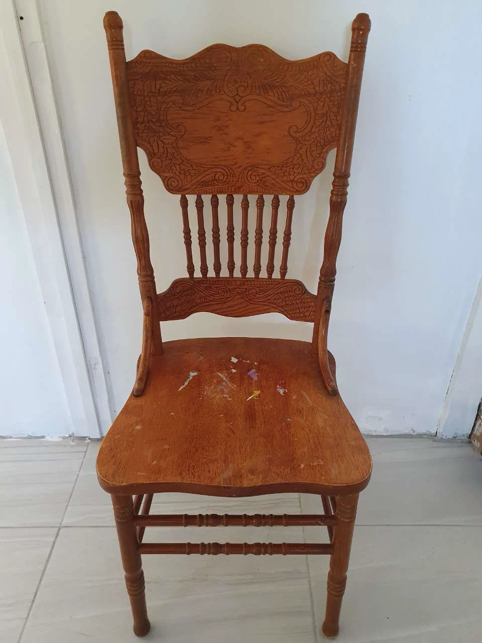 Two Vintage Wooden Chairs - photo 5