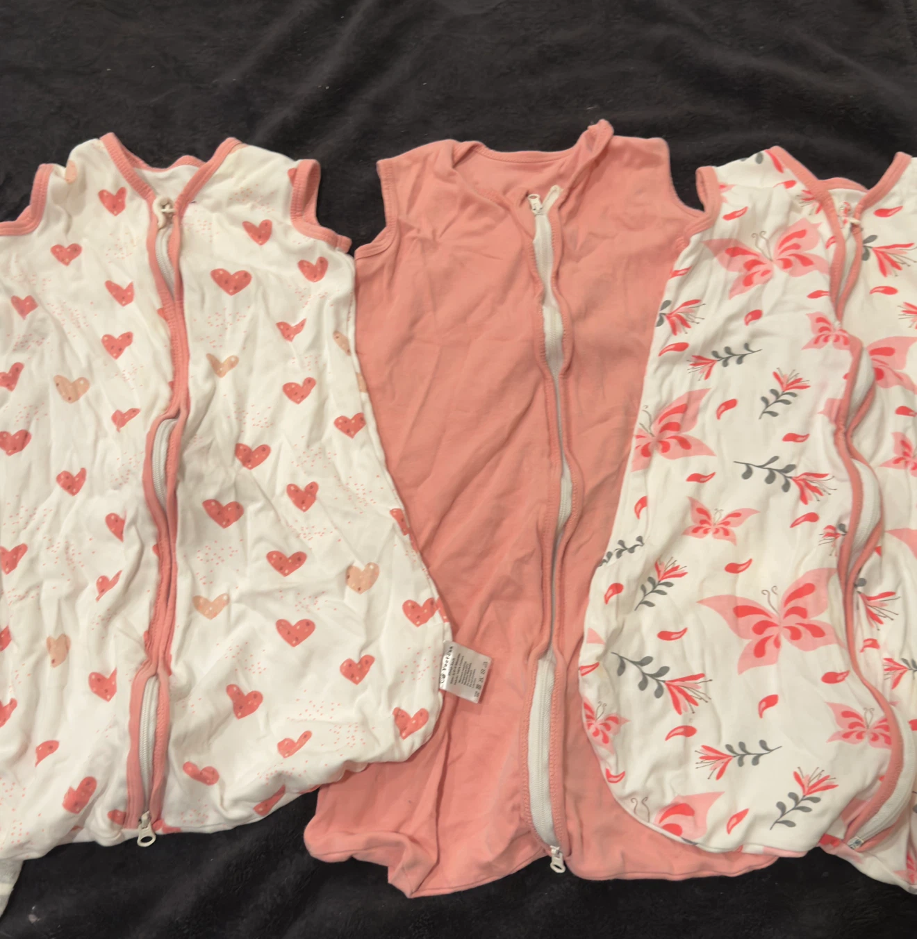 Lot of 5 baby sleep sacks