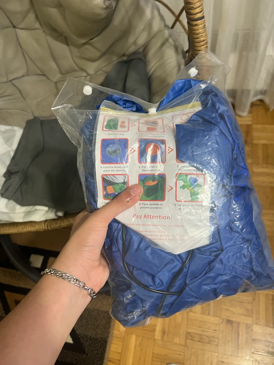 Blue Inflatable Bodysuit Costume - photo 2