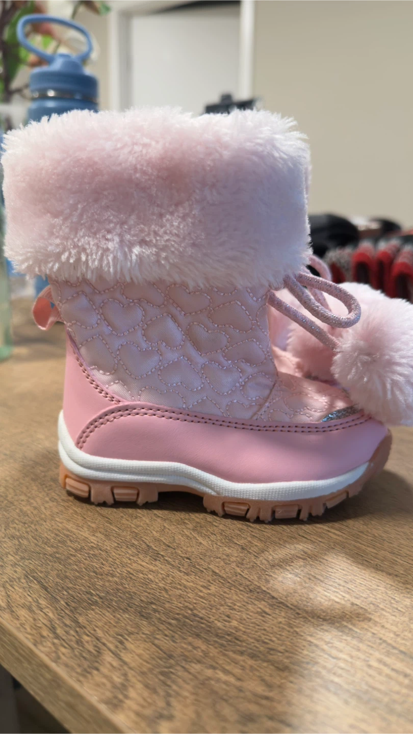 Joe Fresh pink winter boots size 4