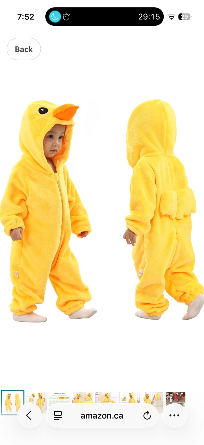 BRAND NEW Yellow Duck 18-24 months Costume
