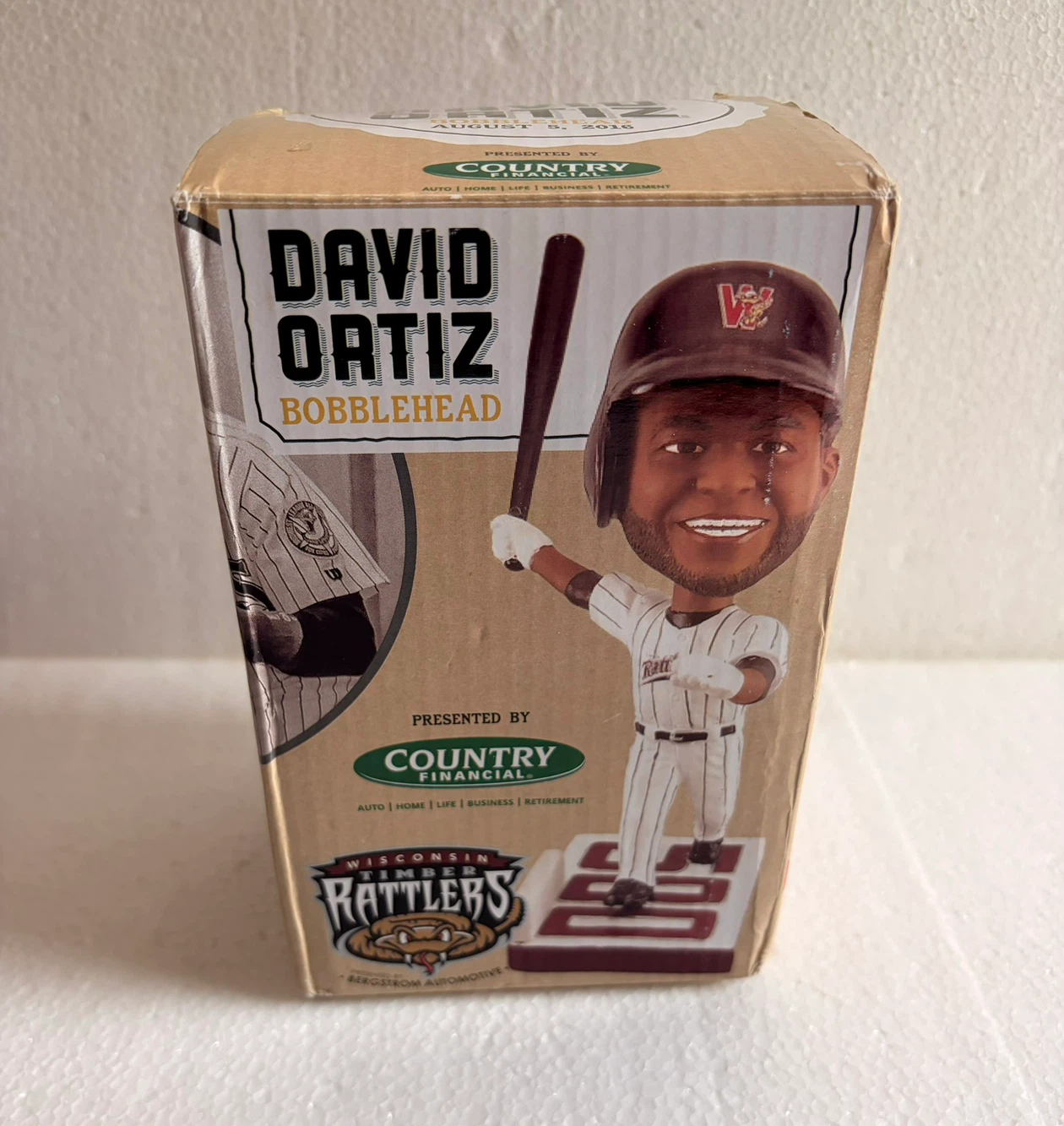 WISCONSIN TIMBER RATTLERS David Ortiz 500 HR Bobblehead
