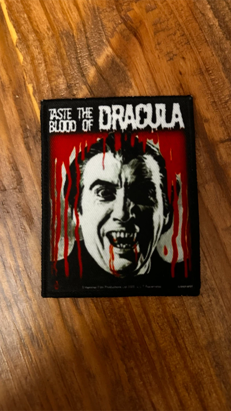 Taste the Blood of Dracula Embroidered Patch