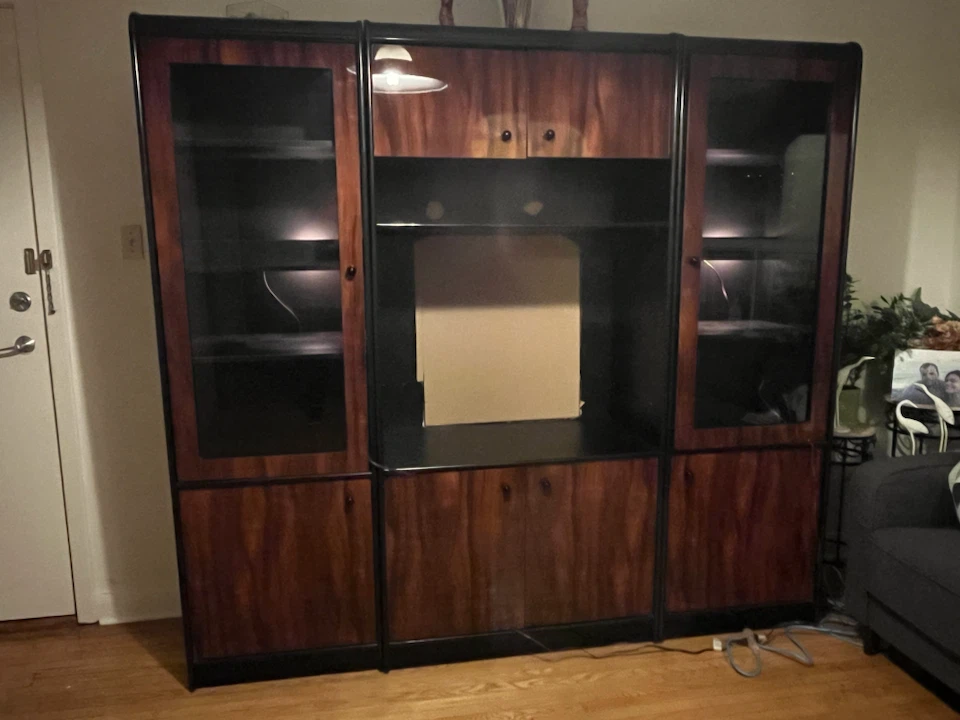 Large Wooden Entertainment Unit