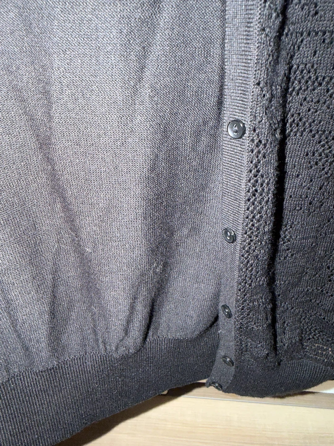Black Knitted Cardigan - photo 2