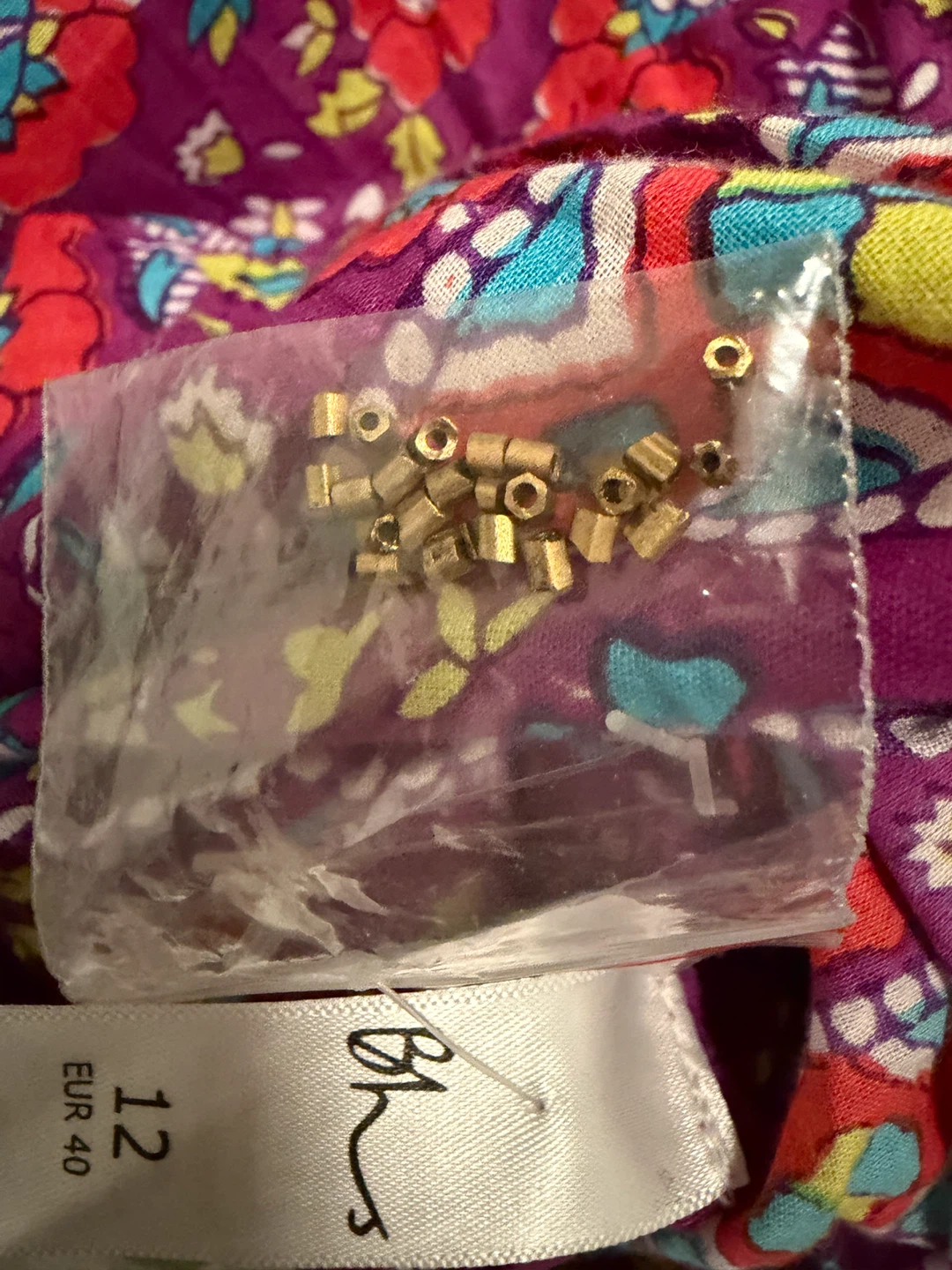 Bhs Floral Pattern Dress - Size 12