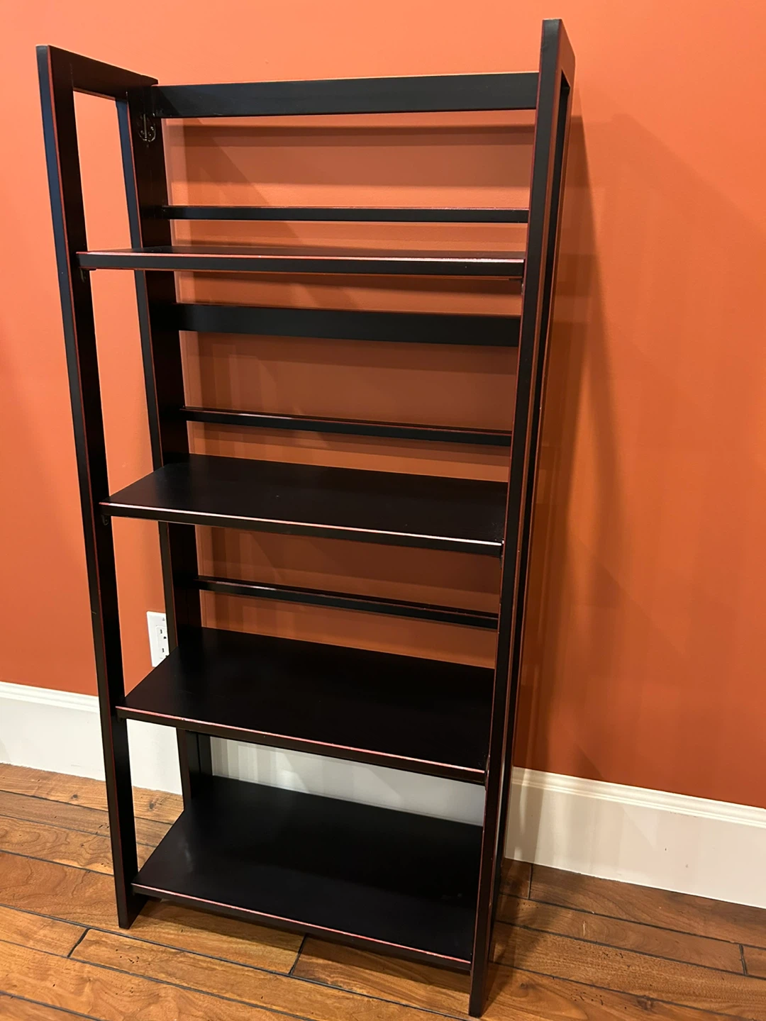 Collapsible Four-Tier Black Storage Shelf - photo 4