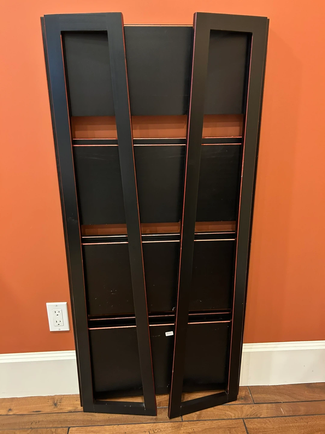 Collapsible Four-Tier Black Storage Shelf - photo 5
