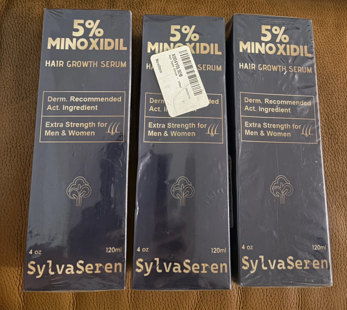 SylvaSeren 5% Minoxidil Hair Growth Serum Bottles