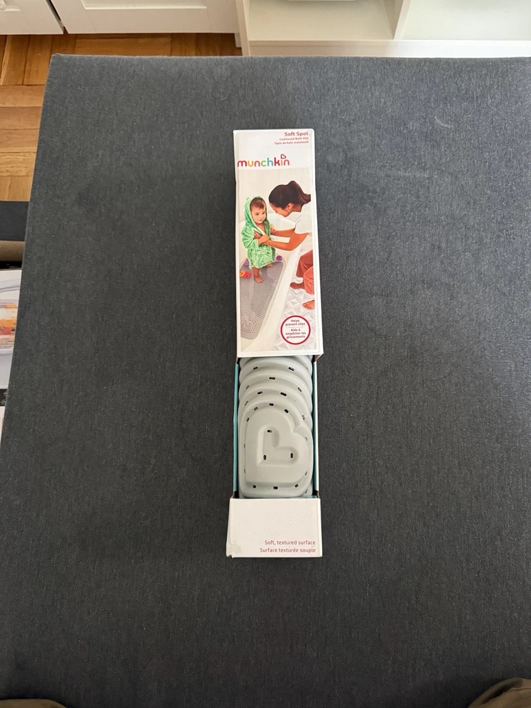 Munchkin Soft Spot Cushioned Bath Mat – Grey – $15