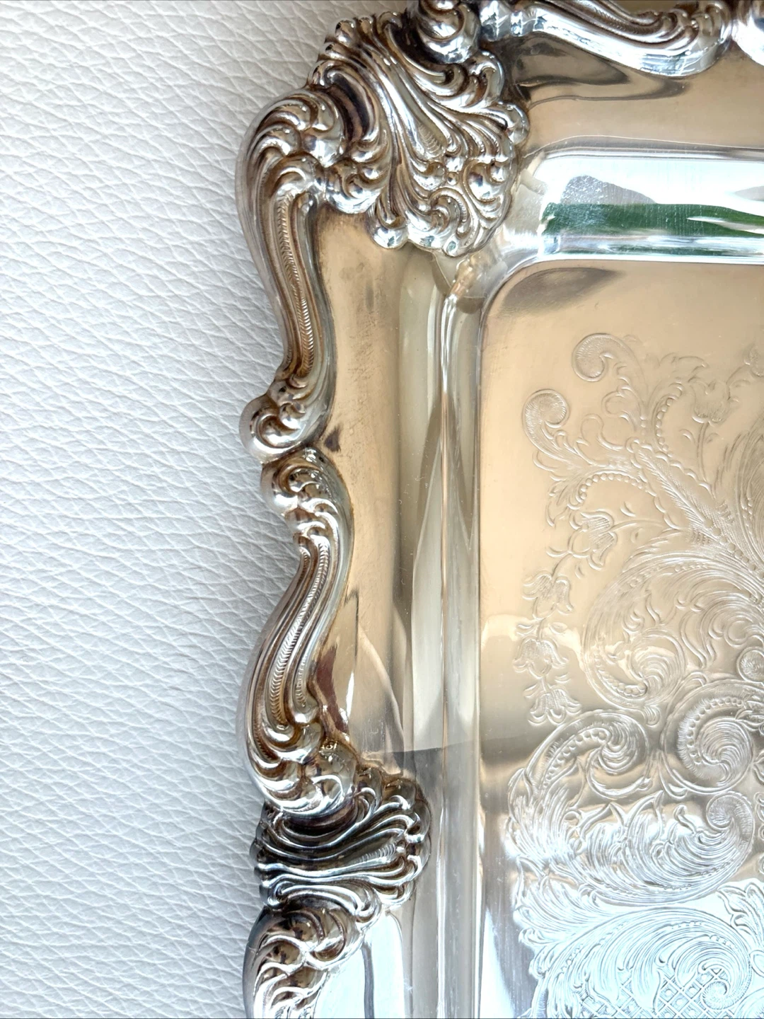 Silversmiths Guild of Canada ornate serving tray - photo 2