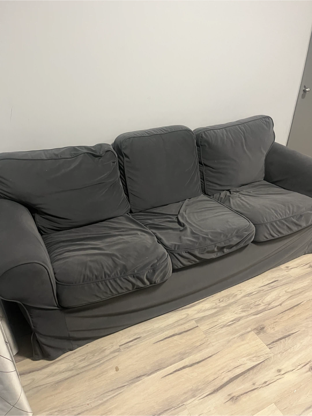Dark Grey Three-Seater Sofa - photo 2