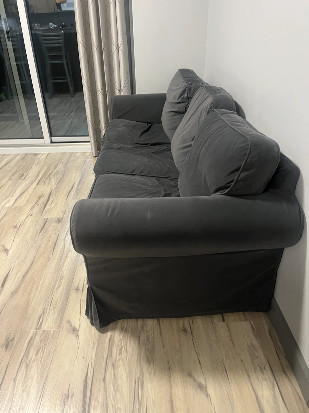Dark Grey Three-Seater Sofa - photo 3