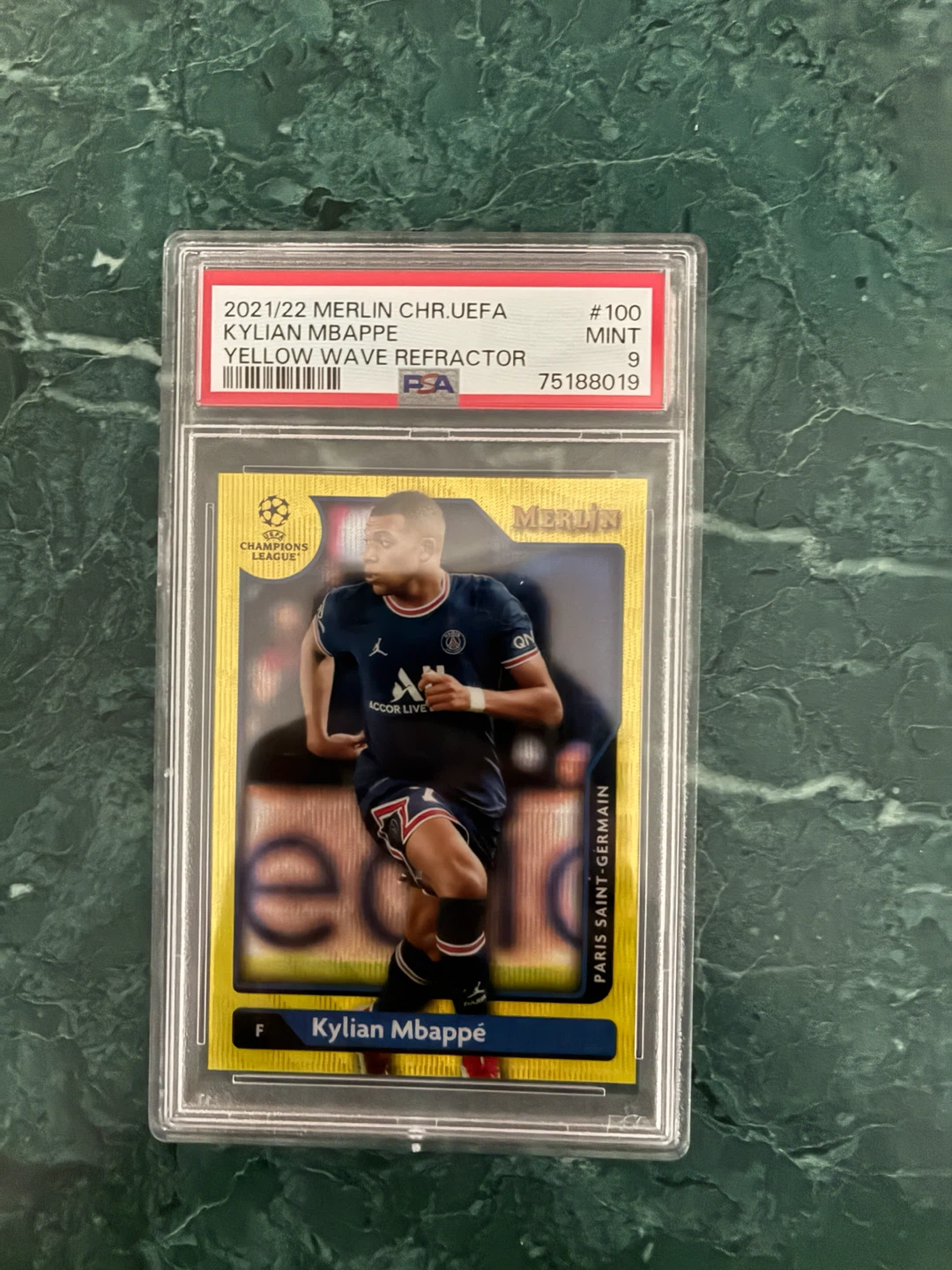 Kylian Mbappé PSA 9 Merlin 2021/22 139/225
