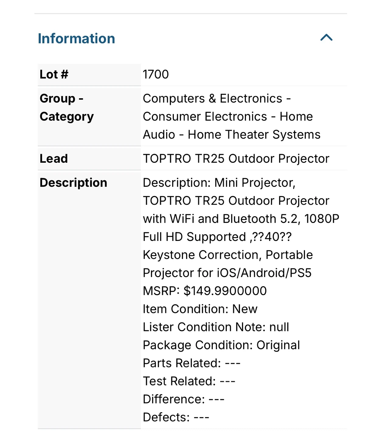 TOPTRO TR25 Outdoor Projector - photo 5