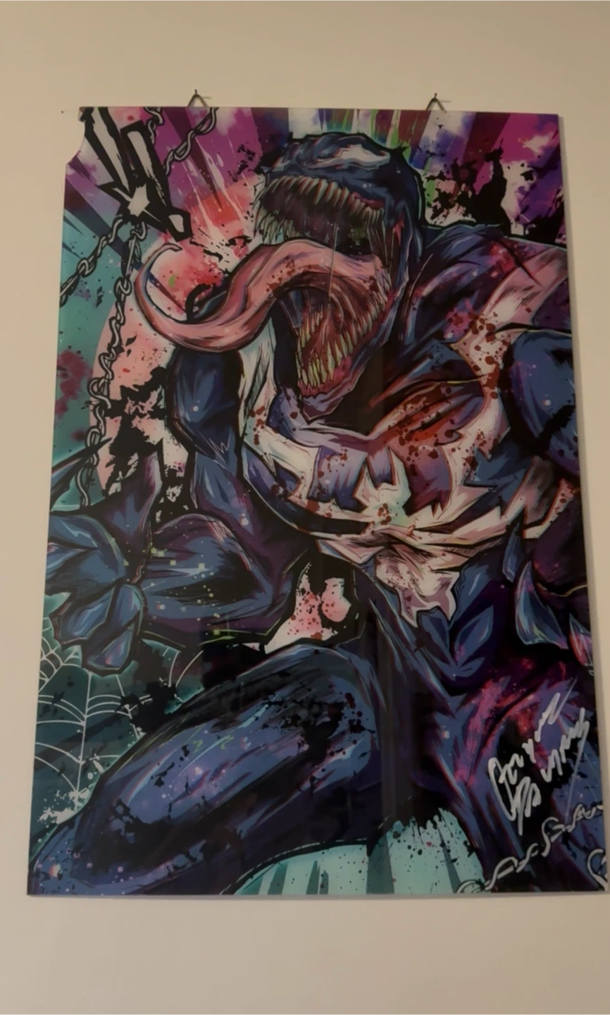 Autographed Venom acrylic Wall Art