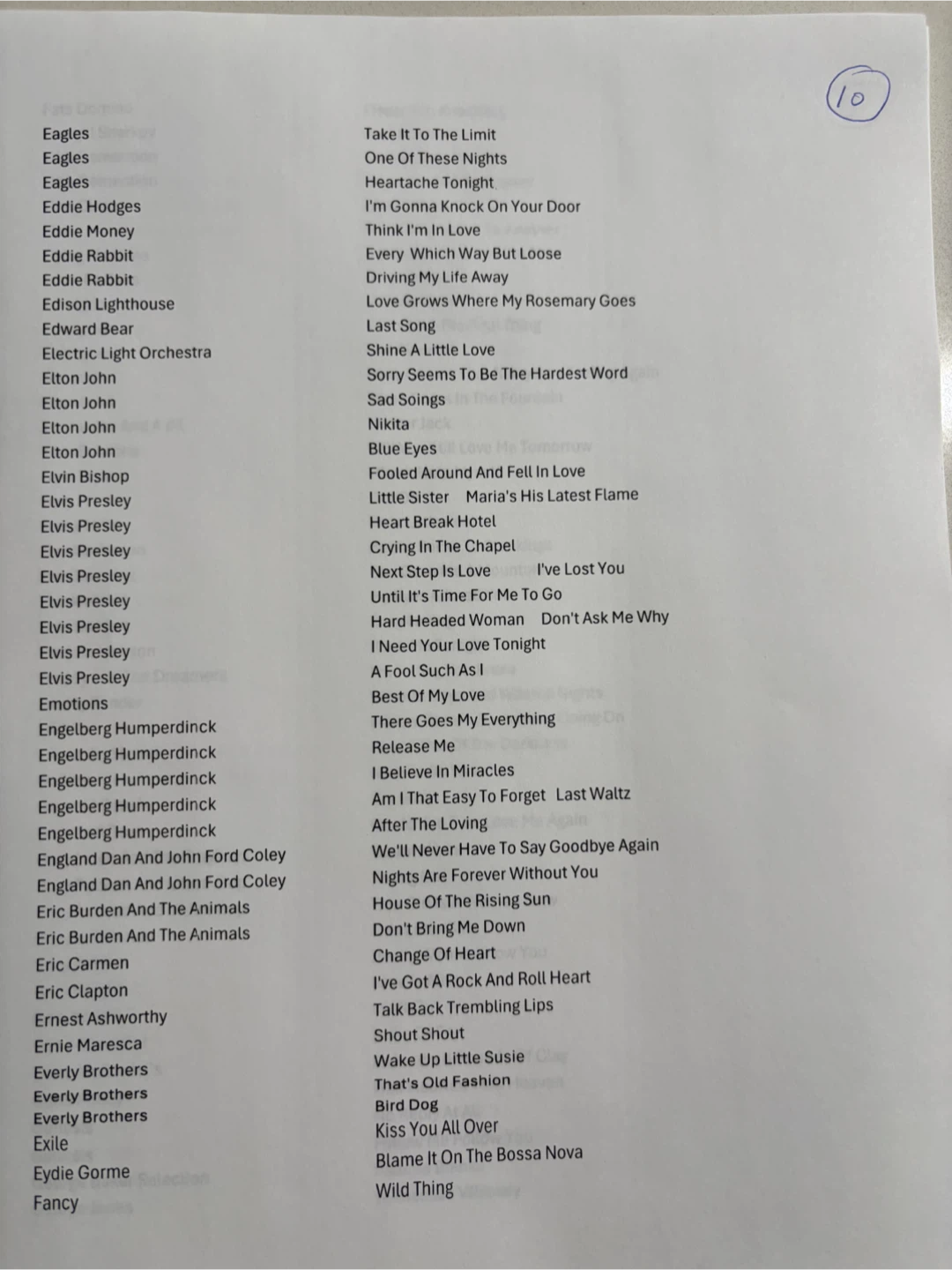 NEW** Lists 45 RPM Vinyl  E-P for A-D & P-ZZ - photo 2