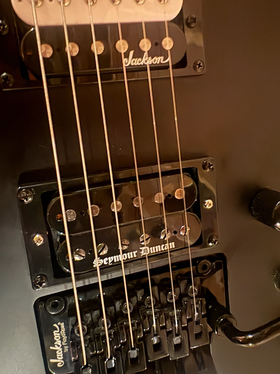 Jackson Warrior JS series with black winter pickup - photo 3