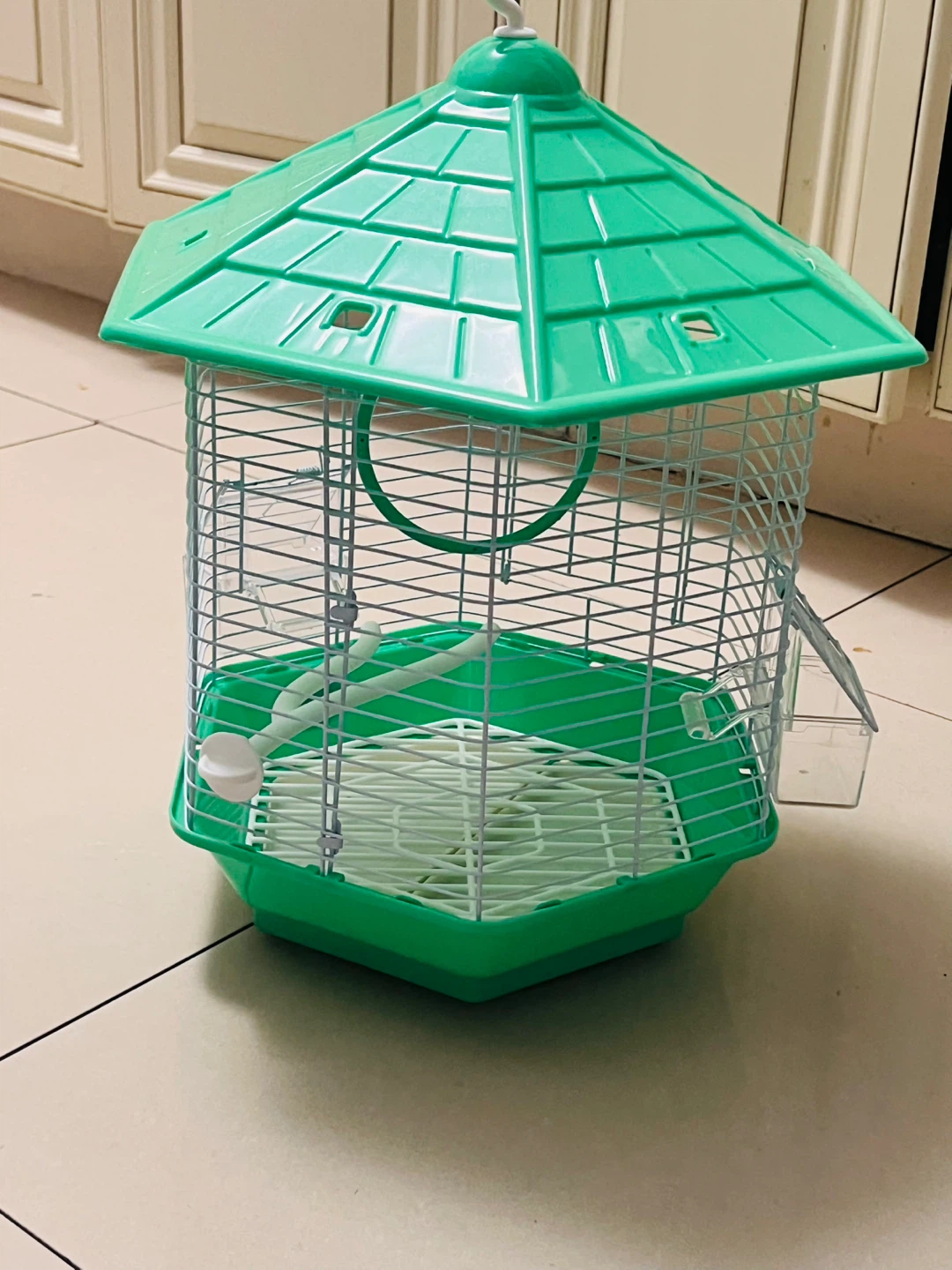 DaValla Green Hexagonal Bird Cage