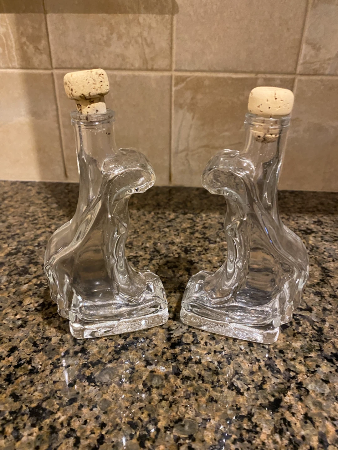 Santorini Decorative Glass Bottles