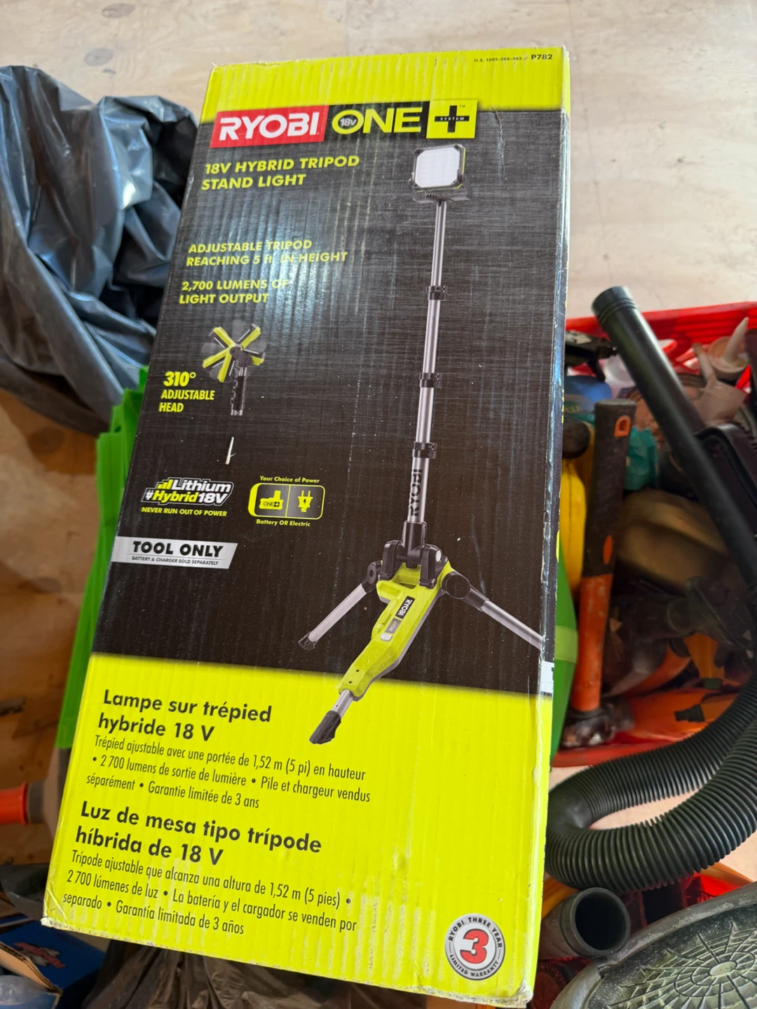 Ryobi 18V Hybrid Tripod Stand Light