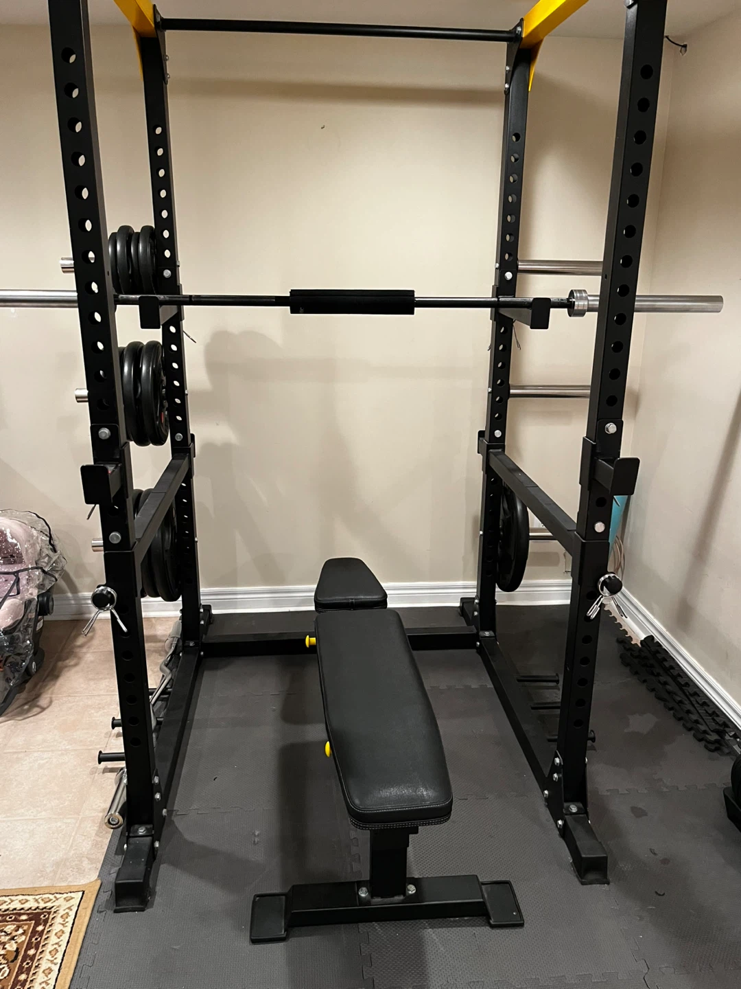 Power Rack with Adjustable Bench - photo 3