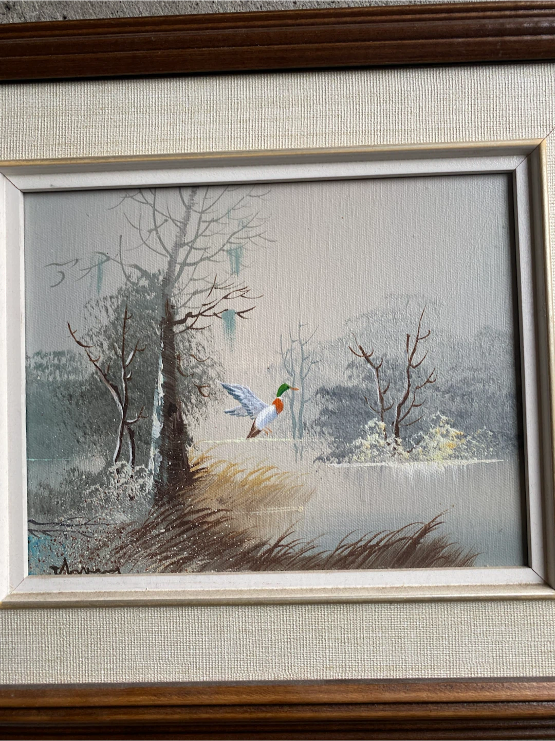 Vintage Mallard Duck Painting - photo 2