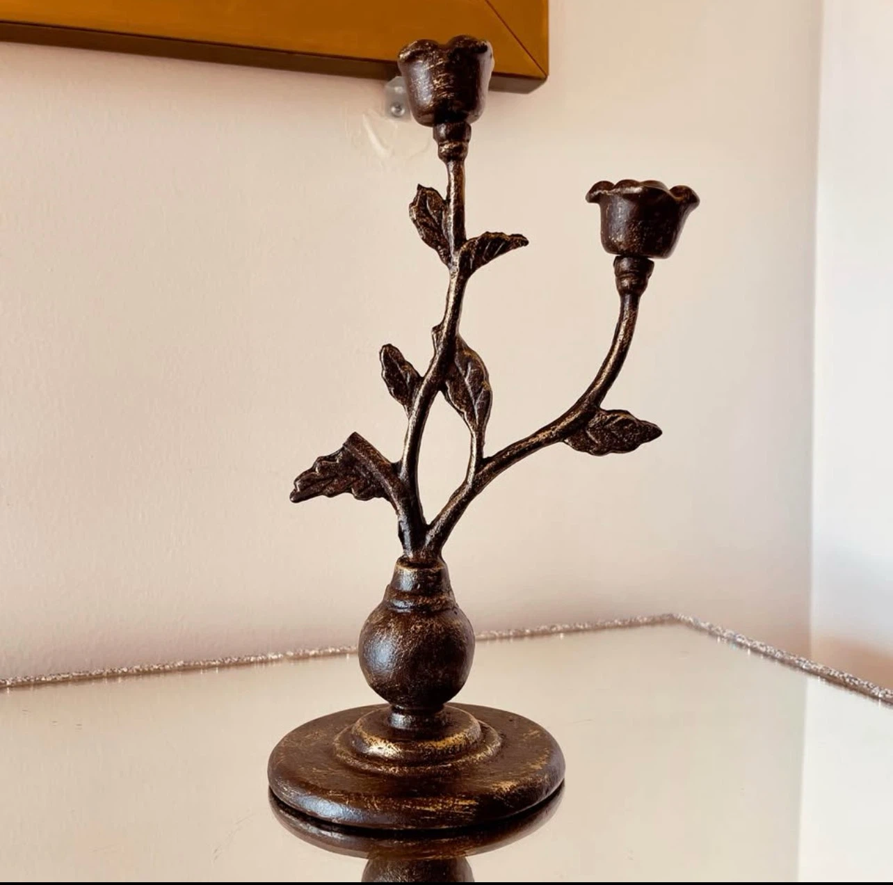 Vintage-Style Two-Rose Candelabra - photo 2