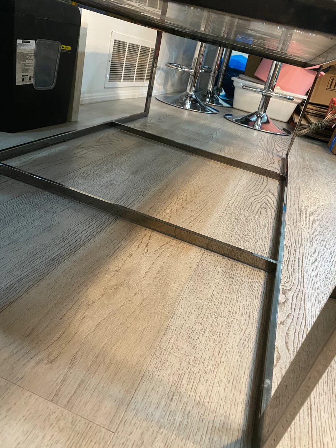 Marble Top Coffee Table with Chrome Base - photo 5