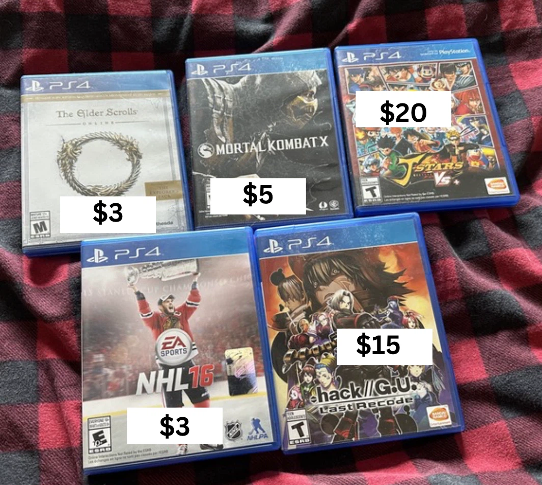 PS4 Games (See Details)