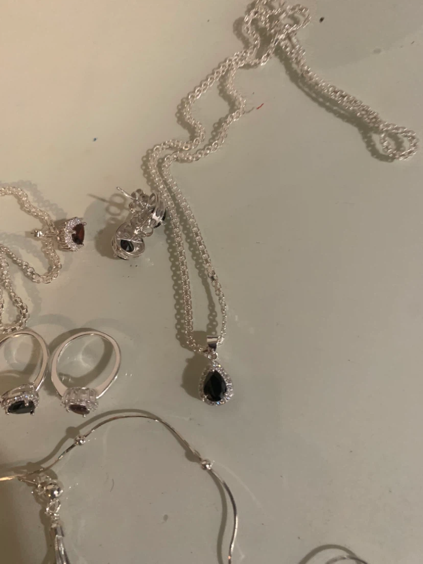 Silver Jewelry necklace earring ring and bracelets pure silver