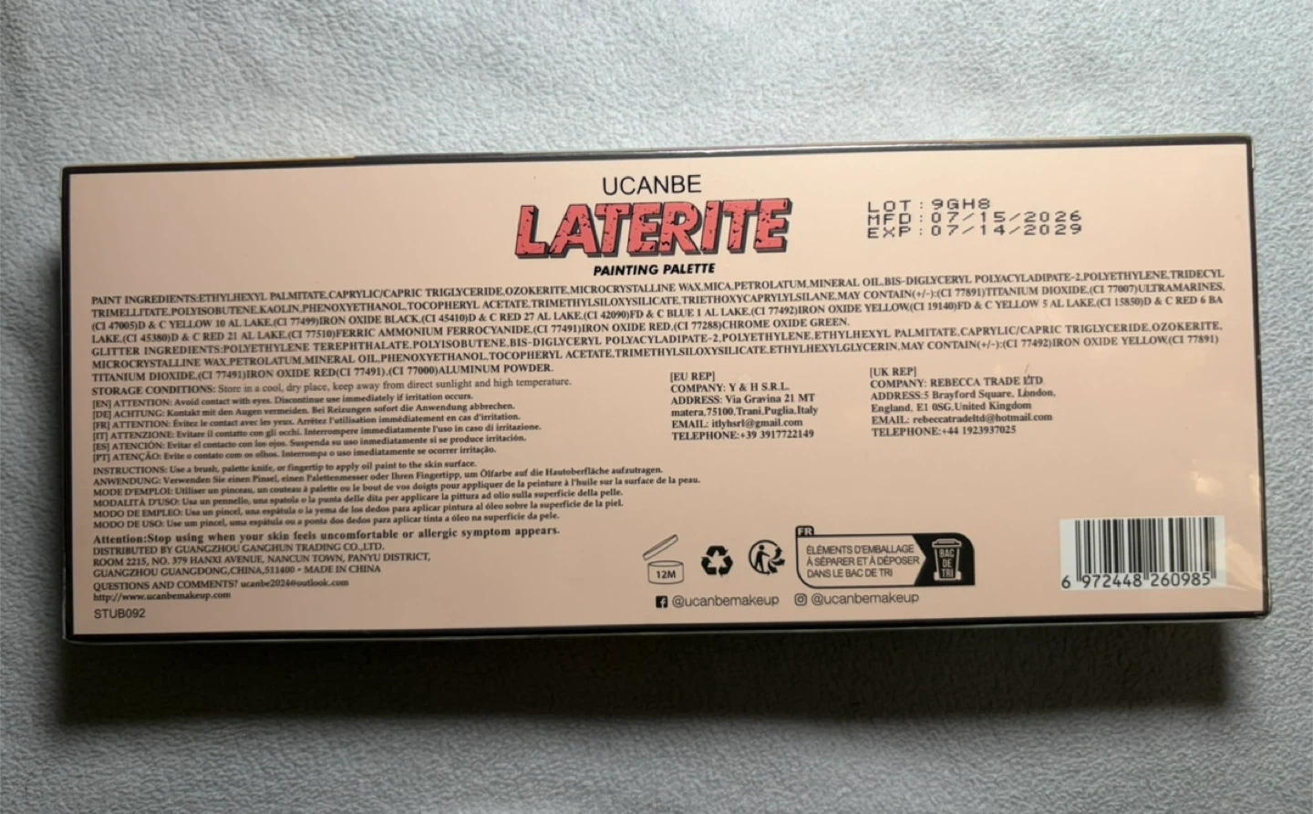 Sealed Ucanbe Laterite Painting Palette - photo 2