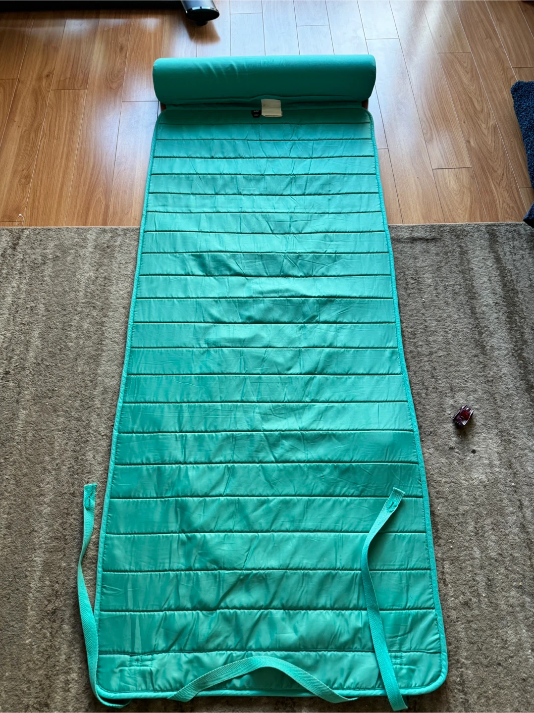 Striped Padded Roll-Up Nap Mat