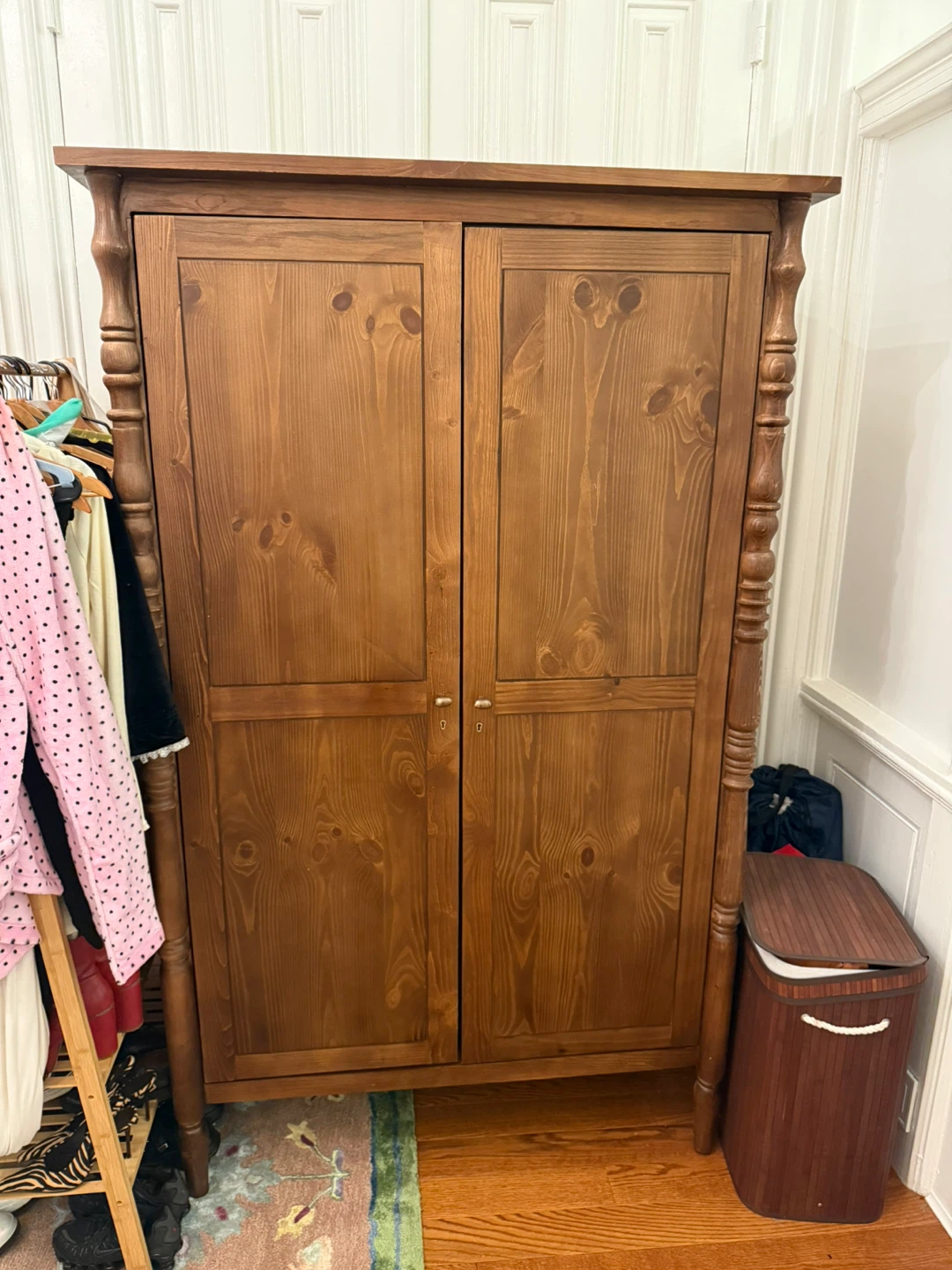 Solid Wood Wardrobe Cabinet - photo 2