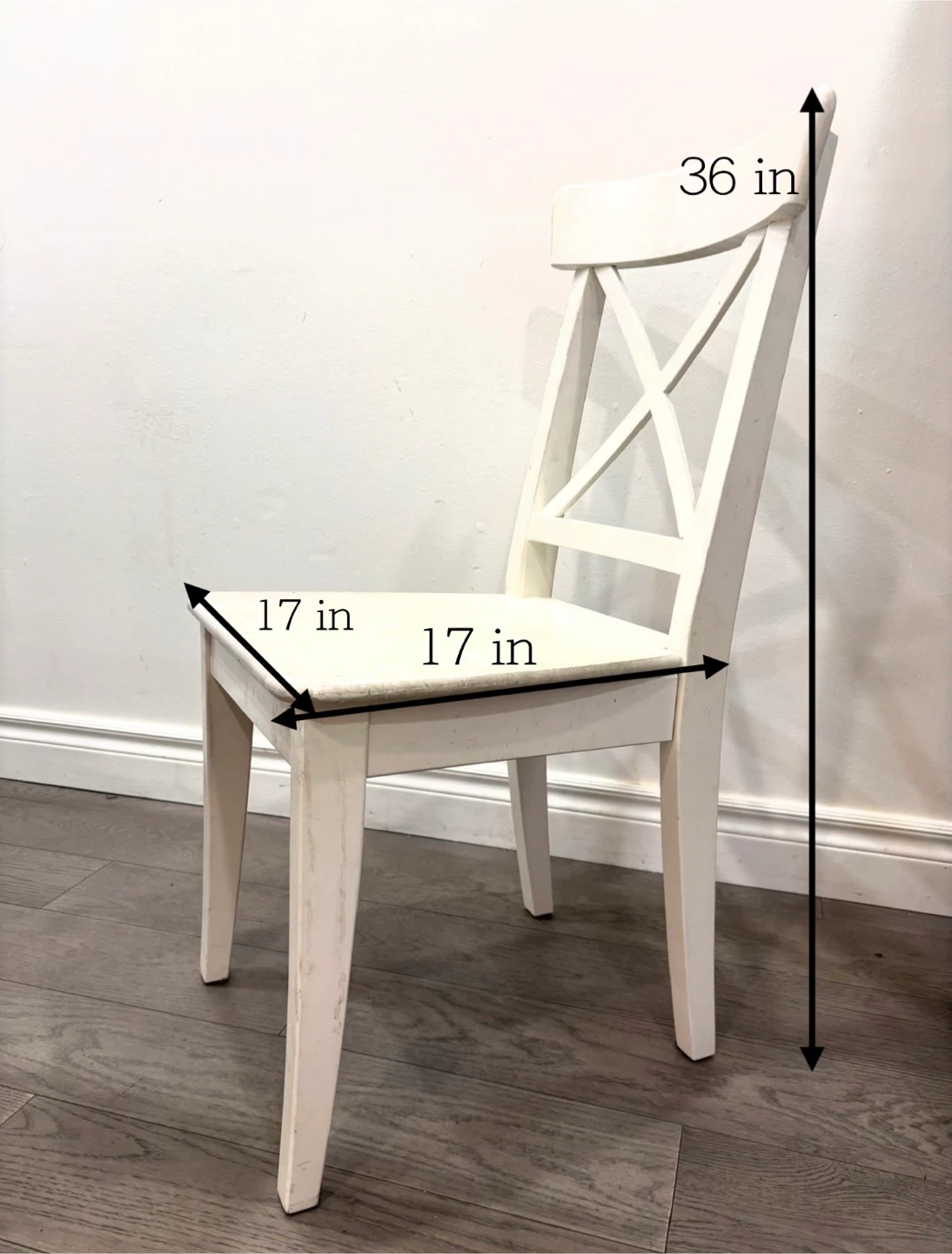 White Wooden Dining Chairs