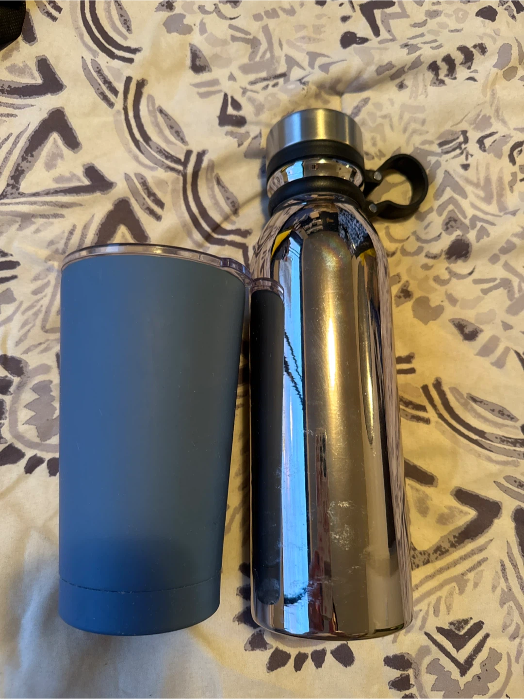 Set of Two Stainless Steel Tumbler and Water Bottle