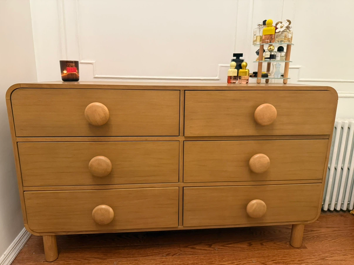 Light Wood 6-Drawer Dresser - photo 2