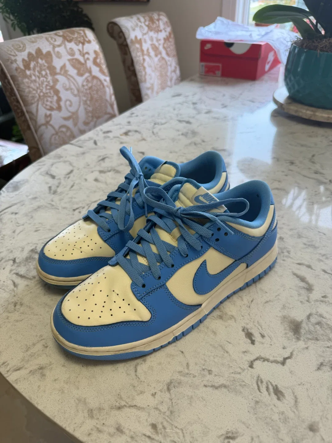 Nike Dunk retro low coconut, milk, university blue - photo 2