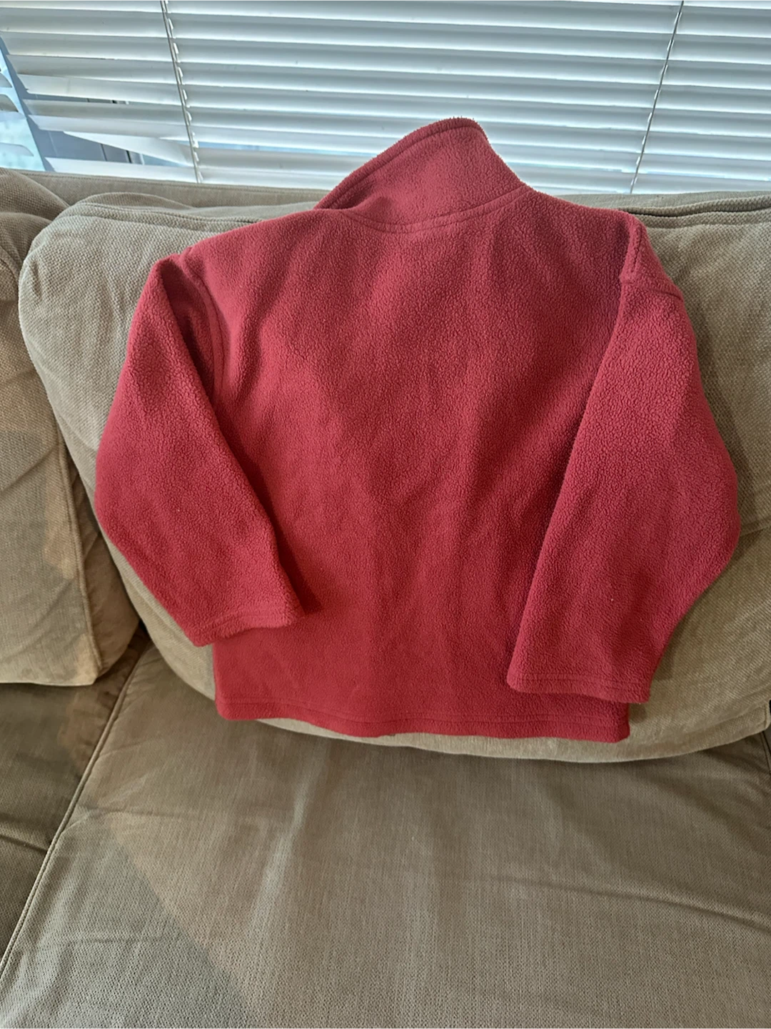 Kids Red Fleece Zip-Up Jacket Size 4 - photo 4